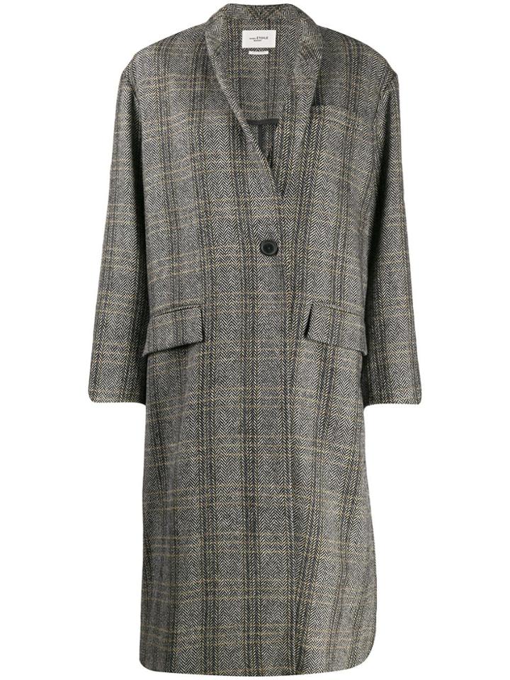 Isabel Marant Étoile Herringbone Coat - Black