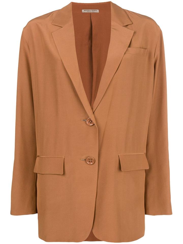 Bottega Veneta Oversize Single-breasted Blazer - Nude & Neutrals