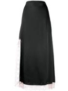3.1 Phillip Lim Lace Trim Long Skirt - Black