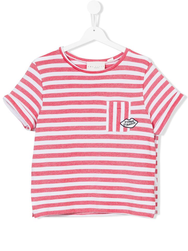Une Fille - Teen Striped T-shirt - Kids - Cotton - 16 Yrs, Girl's, Red