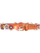 Red Valentino Flower Applique Belt