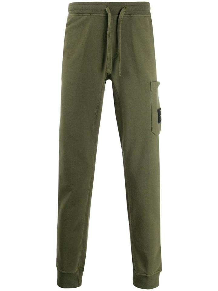 Stone Island Jersey Sweatpants - Green