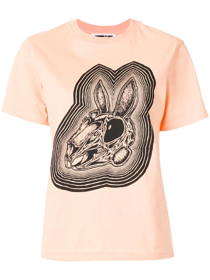 Mcq Alexander Mcqueen Bunny Printed T-shirt - Yellow & Orange