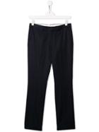 Isaia Kids Slim-fit Smart Trousers - Blue