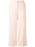 Rochas Cropped Trousers - Pink & Purple