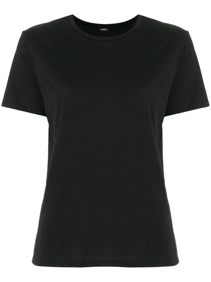 Aspesi Round Neck T-shirt - Black