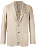 Tagliatore Textured Blazer, Men's, Size: 48, Nude/neutrals, Cotton/cupro