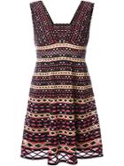 M Missoni Chevron Pattern Knitted Sleeveless Dress
