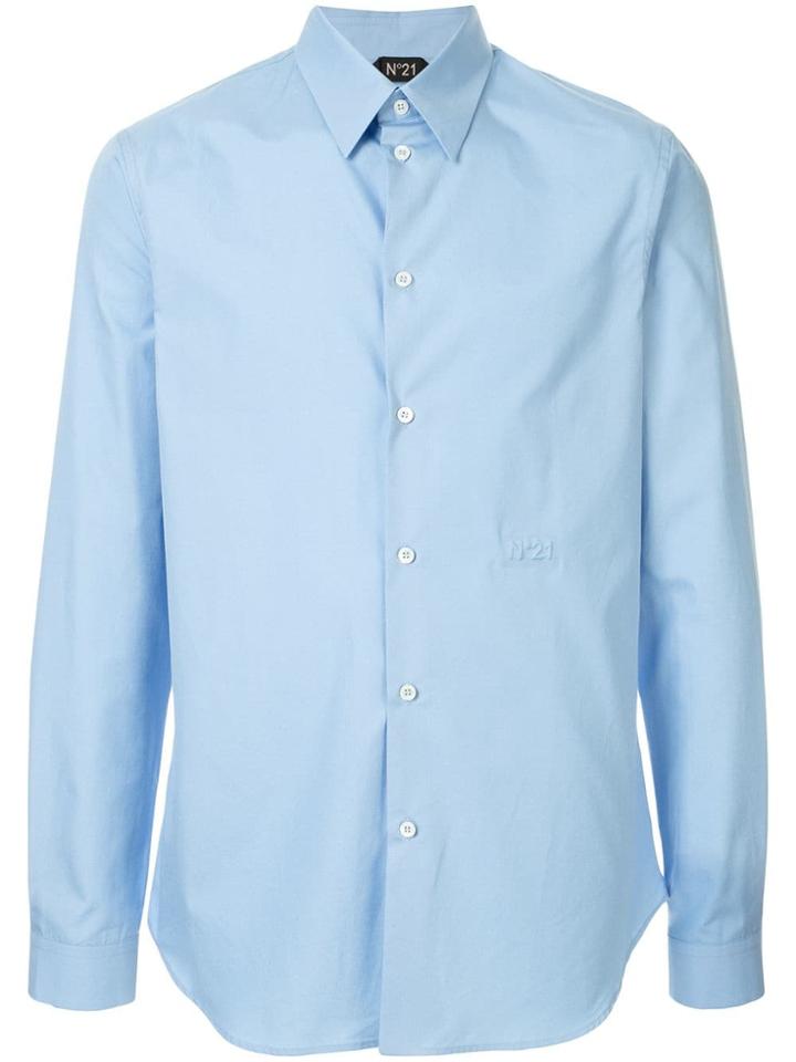 No21 Long-sleeve Fitted Shirt - Blue