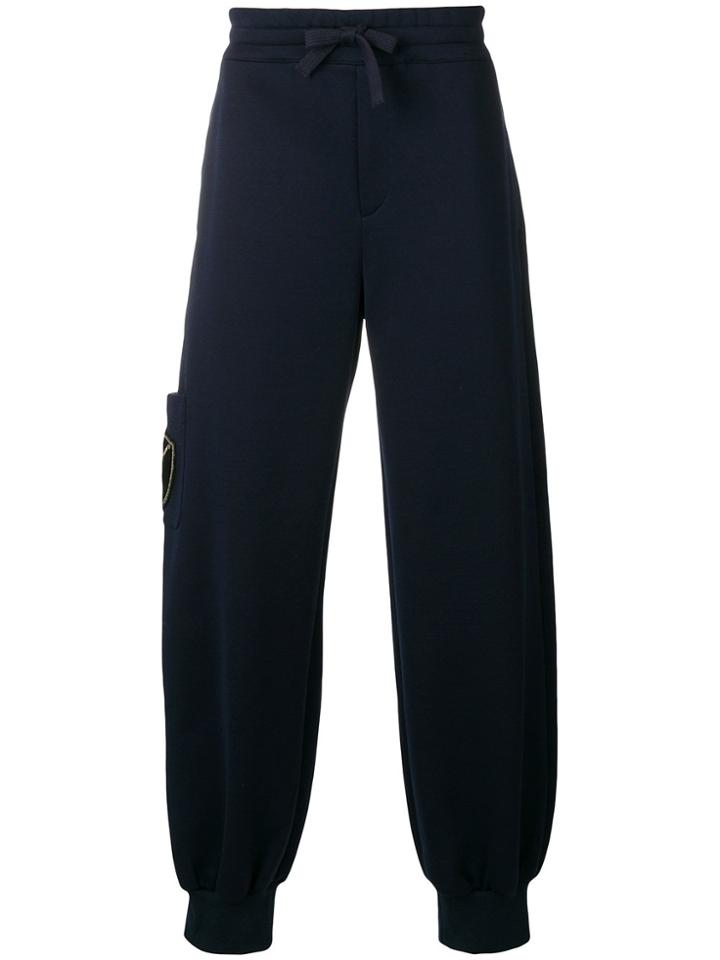 Alexander Mcqueen Dancing Skeleton Sweatpants - Blue