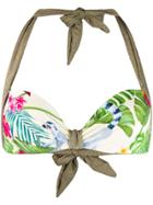Mc2 Saint Barth Printed Emanuelle Bikini Top - Green