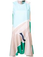 Roberto Collina Geometric Print Swing Dress - Green