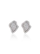 Kimberly Mcdonald Diamond Encrusted Stud Earrings - Metallic