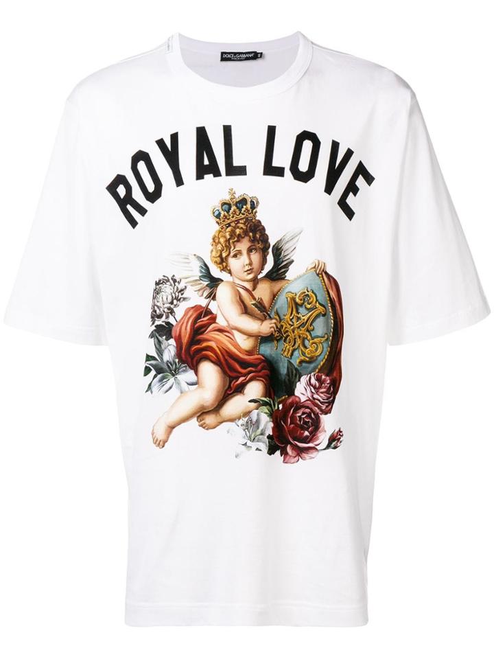 Dolce & Gabbana Cherub Print T-shirt - Black