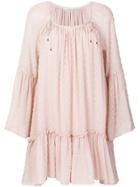 Ulla Johnson Peasant Dress - Pink & Purple