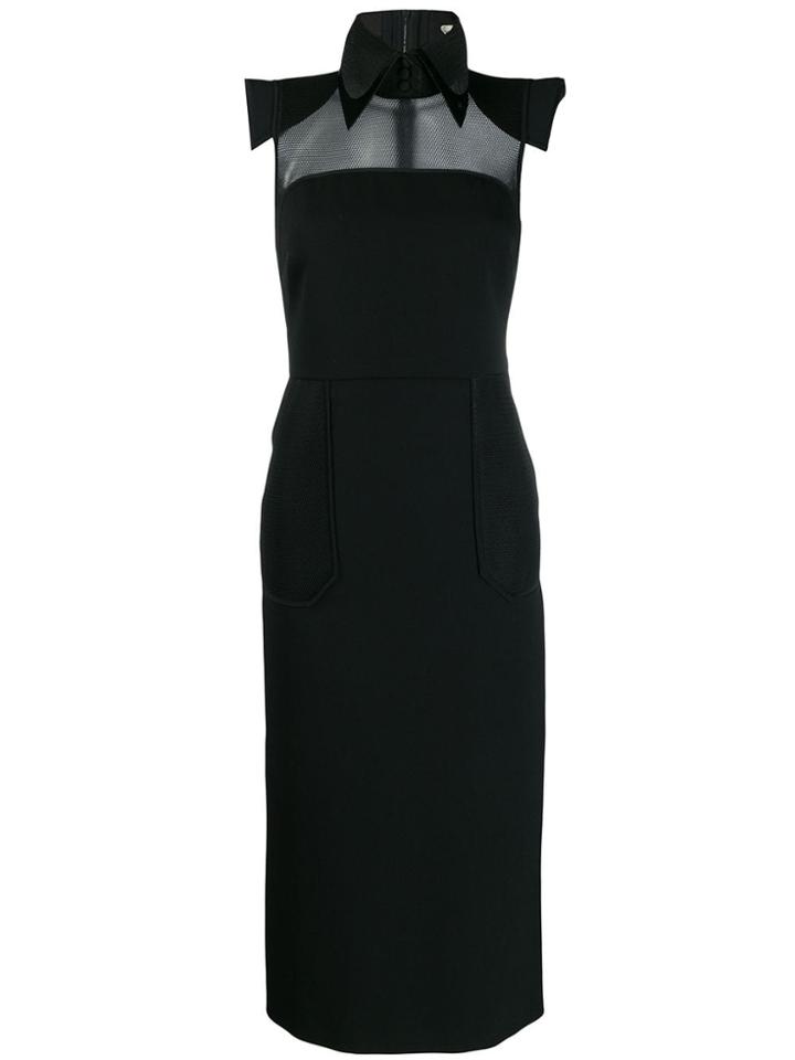 Fendi Tube Shirt Dress - Black