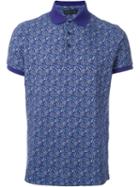 Etro Paisley Print Polo Shirt, Men's, Size: M, Pink/purple, Cotton