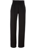 Givenchy Straight Leg Trousers, Women's, Size: 38, Black, Cotton/polyamide