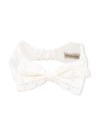 Hucklebones London - Embroidered Bow Headband - Kids - Cotton/polyester/acetate - One Size, White