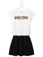 Moschino Kids Logo T-shirt Dress - Black