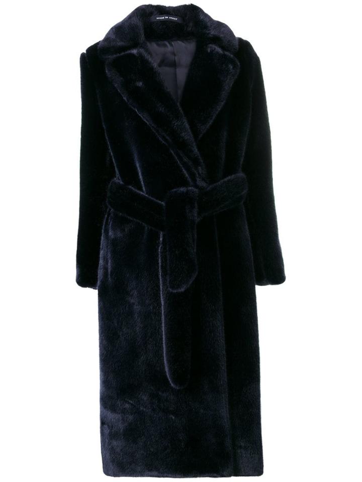 Tagliatore Molly Belted Coat - Blue