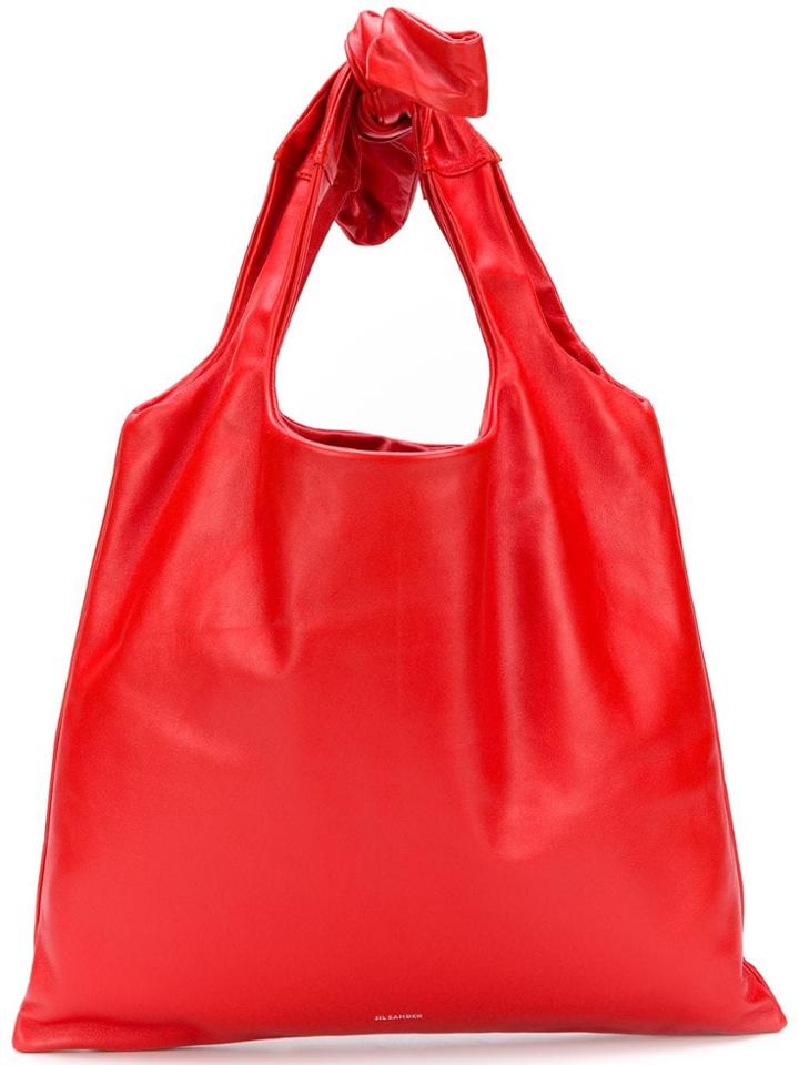 Jil Sander Knot Shoulder Bag - Red