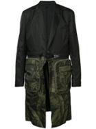 Givenchy Zip Detail Mid-length Coat - Black