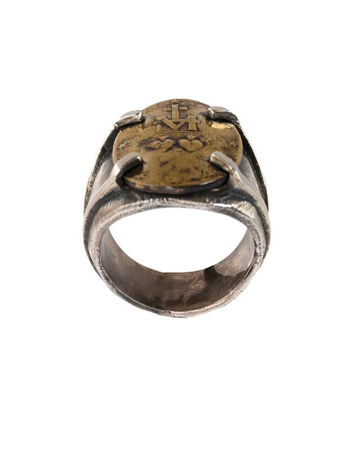 Tobias Wistisen 'twin Heart' Ring, Adult Unisex, Size: 60