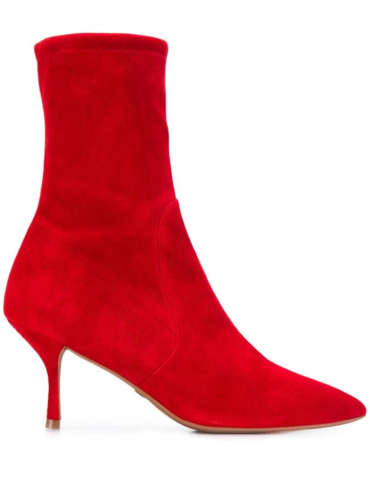 Stuart Weitzman Yvonne 75 Boots - Red