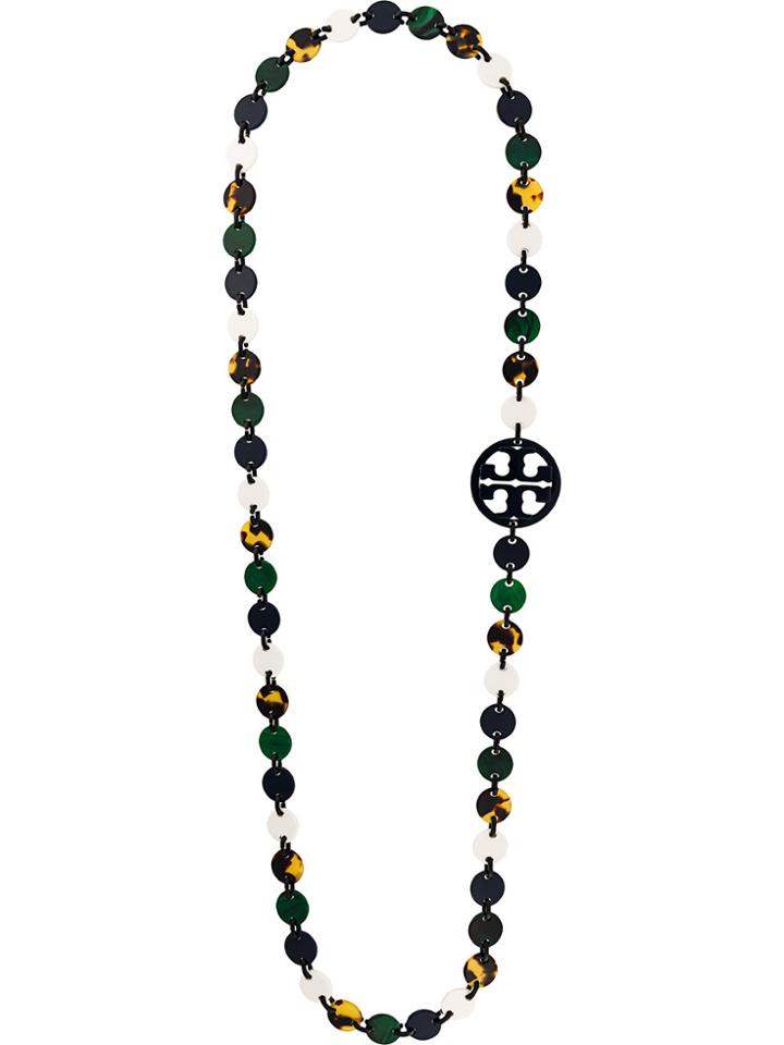 Tory Burch Flat Beaded Necklace - Multicolour