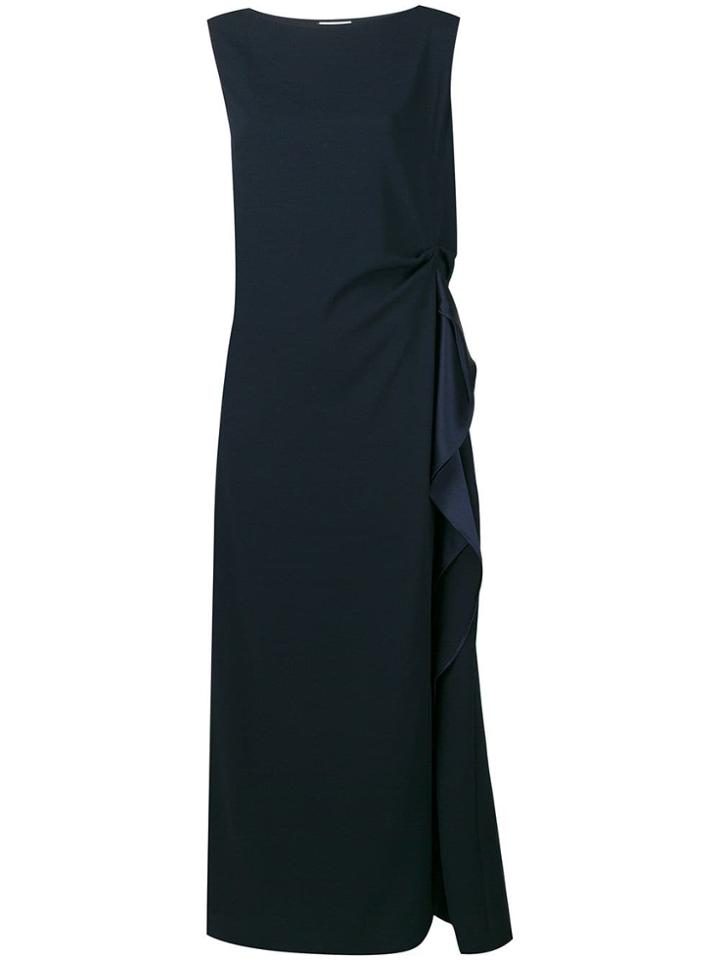 P.a.r.o.s.h. Ruffle Trim Long Dress - Blue