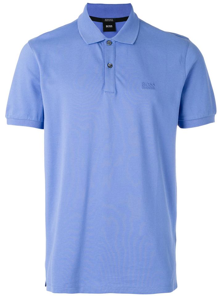 Boss Hugo Boss - Embroidered Logo Polo Shirt - Men - Cotton - Xl, Blue, Cotton