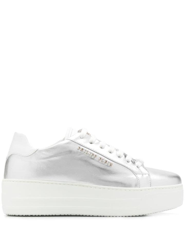 Philipp Plein Original Platform Sneakers - Silver