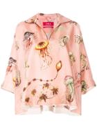 F.r.s For Restless Sleepers Sealife Print Blouse - Pink & Purple