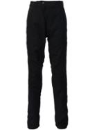Devoa Leather Trim Trousers, Men's, Size: 5, Blue, Cotton/calf Leather/polyester