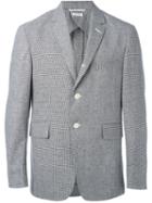 Thom Browne 'pied De Poule' Jacket, Men's, Size: 2, Black, Linen/flax/cotton/cupro