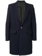 Ami Paris Lined Two Buttons Coat - Blue