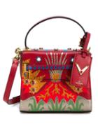 Valentino Micro 'my Rockstud Volcano' Shoulder Bag, Women's, Red