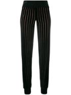 Sonia Rykiel Striped Track Trousers - Black
