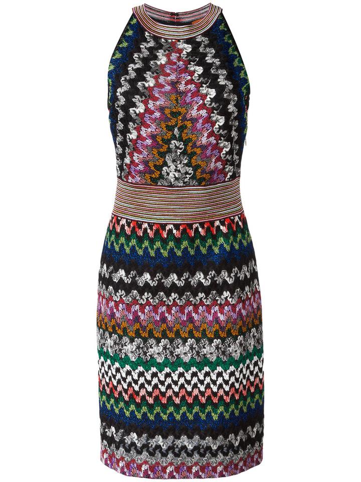 Missoni Zigzag Knitted Dress, Women's, Size: 46, Polyester/cupro/viscose