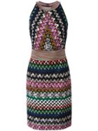 Missoni Zigzag Knitted Dress, Women's, Size: 46, Polyester/cupro/viscose