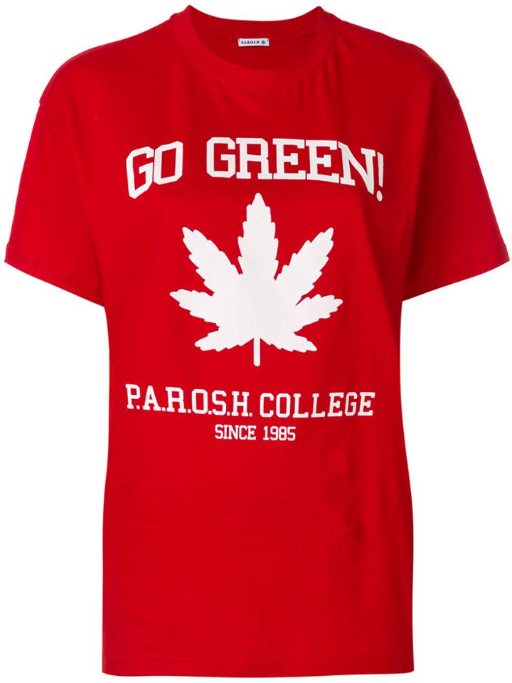P.a.r.o.s.h. Go Green T-shirt - Red