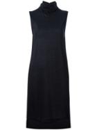 Brunello Cucinelli Roll Neck Dress, Women's, Size: Large, Black, Wool