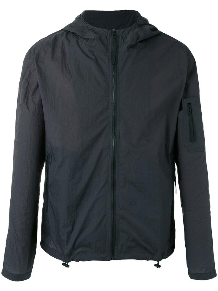 Plac - Hooded Windbreaker Jacket - Men - Nylon - M, Blue, Nylon
