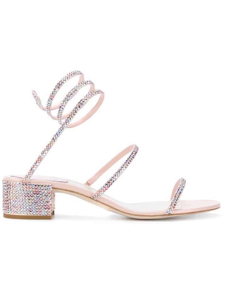 René Caovilla Spiral Sandals - Pink