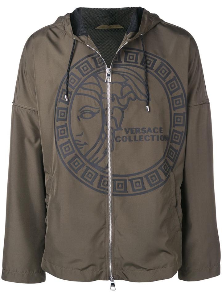 Versace Collection Medusa Logo Jacket - Green