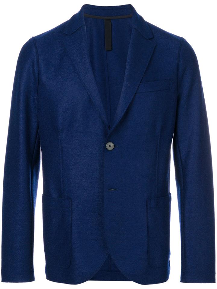 Harris Wharf London Patch Pocket Blazer - Blue