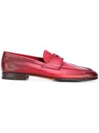 Santoni Classic Loafers - Red