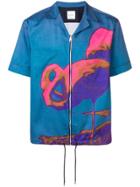 Paul Smith Flamingo Print Shirt - Blue