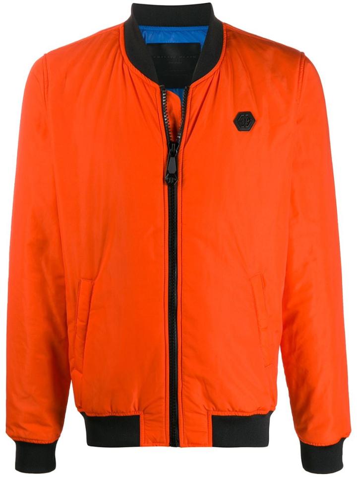 Philipp Plein Anniversary 20th Bomber Jacket - Orange